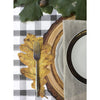 paper table accent die cut leaf oak gold autumn fall disposable placecard