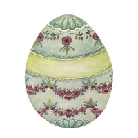 paper table accents Easter egg flowers aqua green springtime name place cards