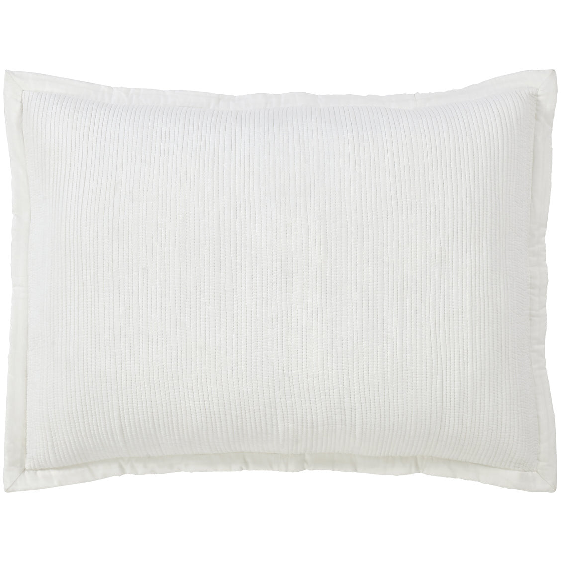 coverlet shams cotton channel stitch quilted queen king Euro standard white