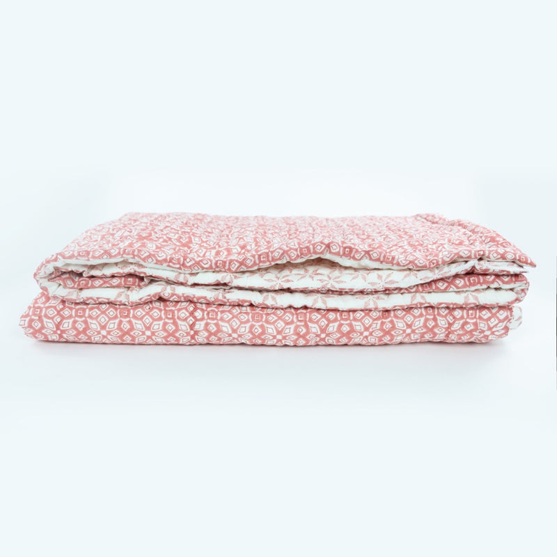 Lara Coral Quilt (size options)