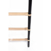 leaning blanket towel magazine quilt decorative ladder black natural rattan