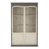 Wire Front Shelving Cabinet - Alexander - Two Tone