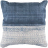 Blue and white pillow