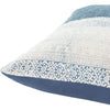 Blue and white pillow