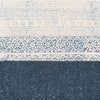 Blue and white pillow