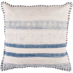 White and blue pillow