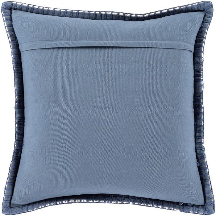 White and blue pillow