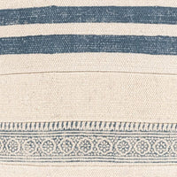 White and blue pillow
