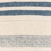 White and blue pillow