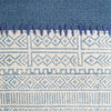 lumbar accent pillow shades of blue block print