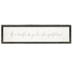 wood framed wall art print gallery wrap decor live with a grateful heart