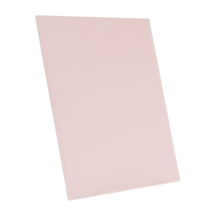 light pink tempered glass rectangle dry erase board magnetic