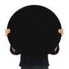 black round tempered glass dry erase board magnetic