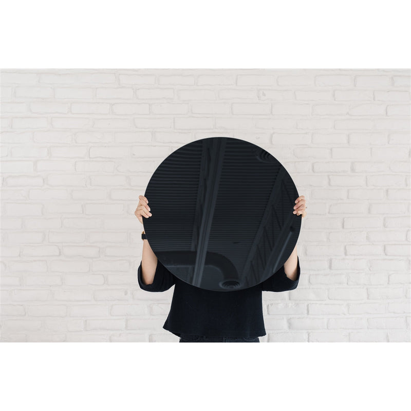 black round tempered glass dry erase board magnetic