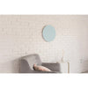 light blue round tempered glass dry erase board magnetic