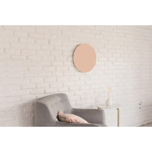 light clay terra cotta round tempered glass dry erase board magnetic