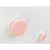 light pink round tempered glass dry erase board magnetic