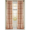 curtain panel luxury cotton metallic rose gold print drapes