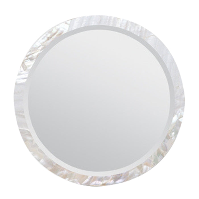 Designer Luxury Wall Hung Albert Mirror Kabibe Shell White