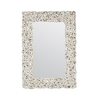 mirror rectangle natural oyster shell made goods