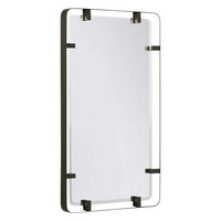 bronze steel modern wall mirror