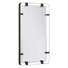 bronze steel modern wall mirror