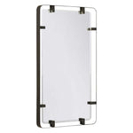 bronze steel modern wall mirror