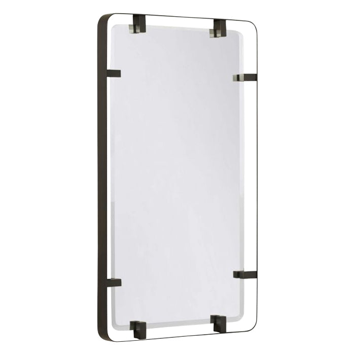 bronze steel modern wall mirror