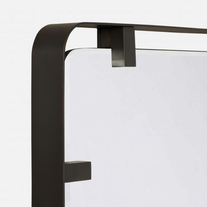 bronze steel modern wall mirror