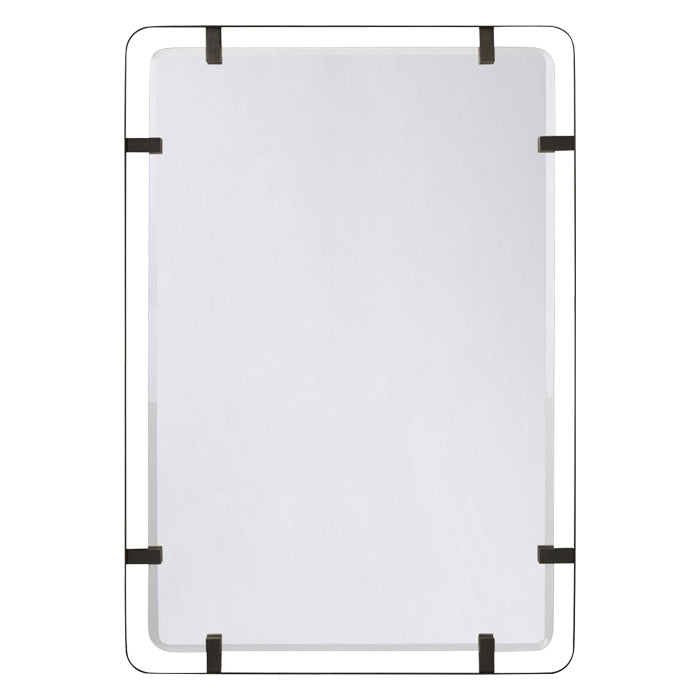 bronze steel modern wall mirror