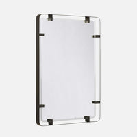 bronze steel modern wall mirror
