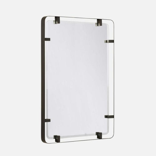 bronze steel modern wall mirror