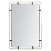 matte brass modern wall mirror