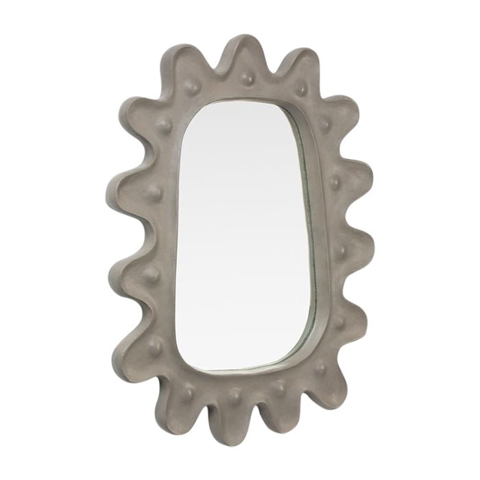 dark gray concrete mirror