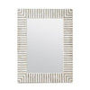 mirror rectangle bone gray resin made goods