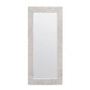 mirror rectangle bone gray resin made goods
