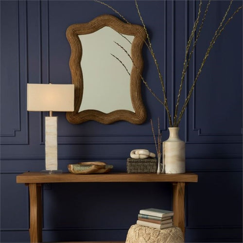 natural decorative wall mirror organic lampakanay