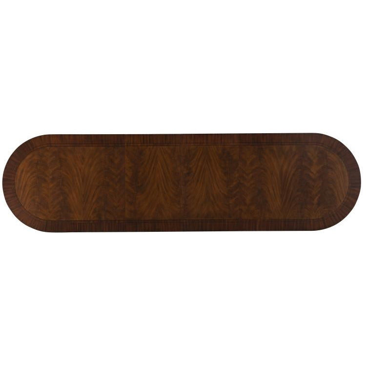dining table tapered legs distressed black gold mahogany