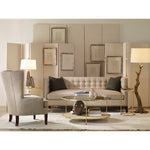 gold beveled glass end table shagreen contemporary
