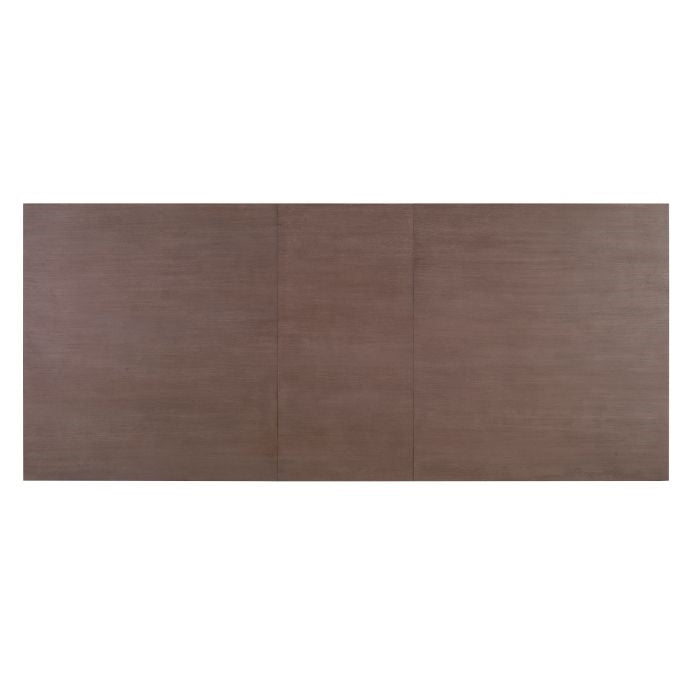 dining table gray oak gold finish metal base