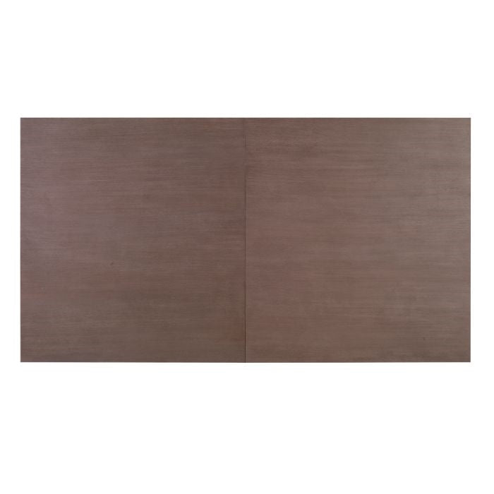 dining table gray oak gold finish metal base