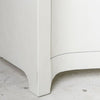 chest ivory faux shagreen leather three drawer brass