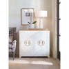 chest ivory faux shagreen embossed leather two door contemporary