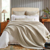 blanket beige cotton textured embroidered