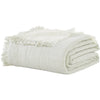 mint green coverlet throw stripe fringe Euro sham pillow