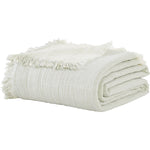 mint green coverlet throw stripe fringe Euro sham pillow