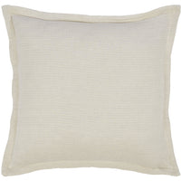 beige coverlet throw stripe fringe Euro sham pillow