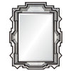 gold leaf brown beveled wall mirror