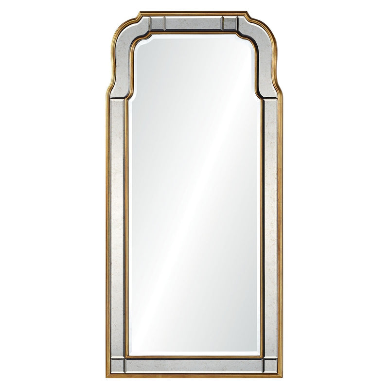 Gold and silver wall mirror