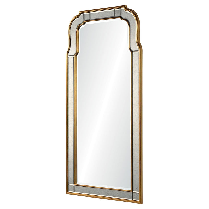 Gold and silver wall mirror